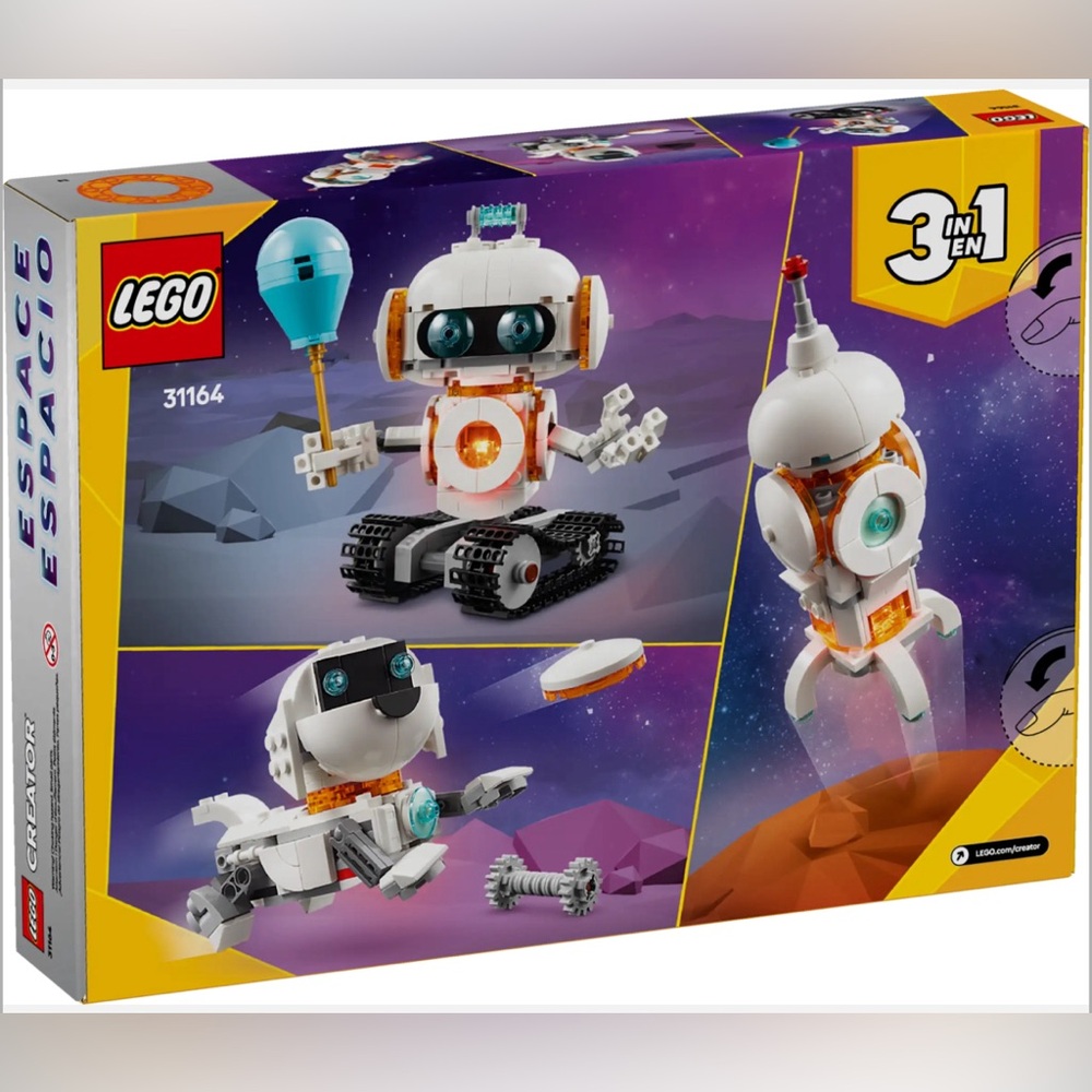 LEGO® Creator 3in1 Space Robot (31164) NEW in Sealed Box